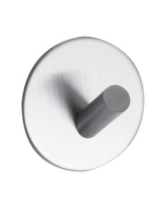 Base 100 1- Haken - Matt Edelstahl - Beslag Design