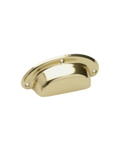 Muschelgriff 1843 - Messing poliert - Beslag Design