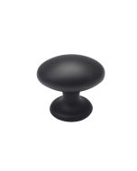 Schubladenknauf 401- 40 Oval – Schwarz 