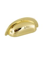 Muschelgriff 3922 - Messing Poliert