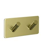 Base 200 2-Haken - Poliertes Messing - Beslag Design