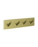 Base 200 4-Haken - Poliertes Messing - Beslag Design