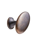 Oval Simple Knopfgriffe - Antikes Braun